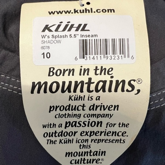 Kuhl Women's Gray Splash Outdoor Adventure Shorts Inseam 5.5” NWT - Picture 5 of 9